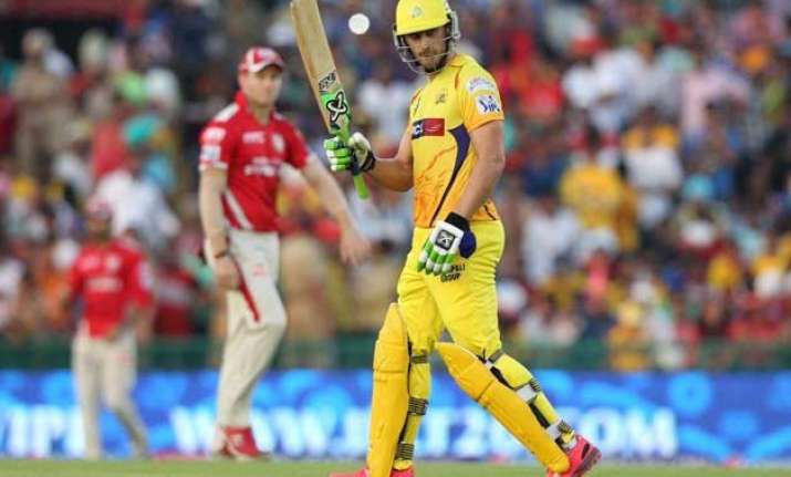 ipl 8 csk crush kxip by 7 wickets top league table