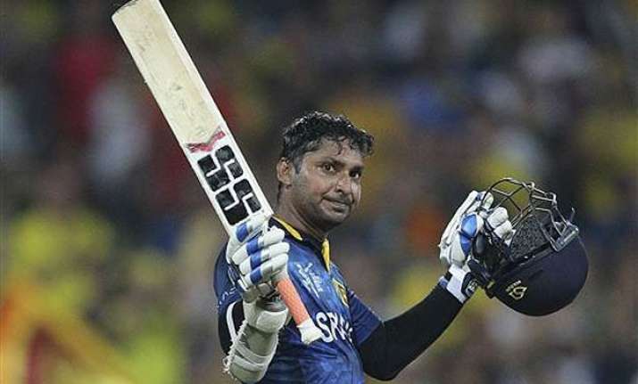 world cup 2015 kumar sangakkara make history as sri lanka