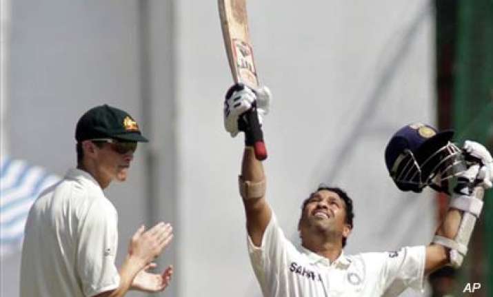 tendulkar completes sixth test double century