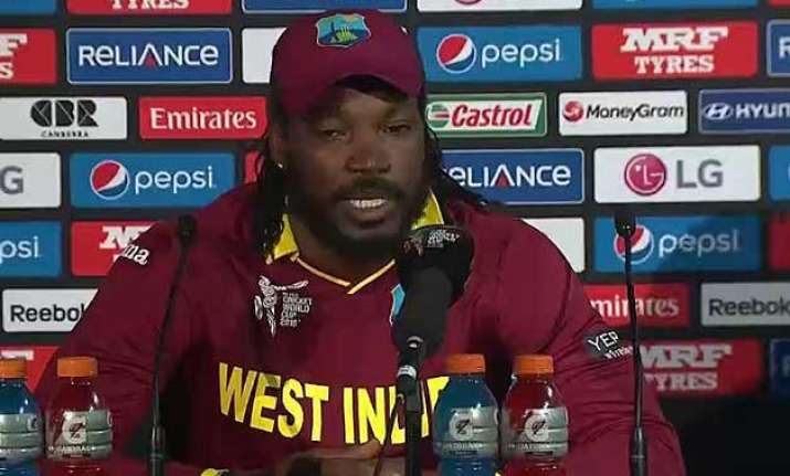 world cup 2015 never felt so much pressure says chris gayle