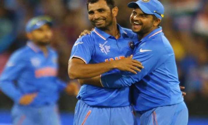 world cup 2015 shami is match fit bhuvi has heavy strapping