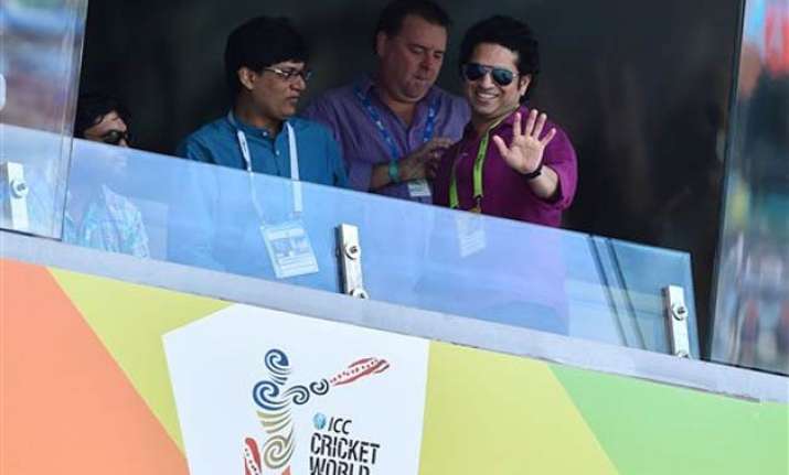 world cup 2015 sachin sachin chants are back as tendulkar