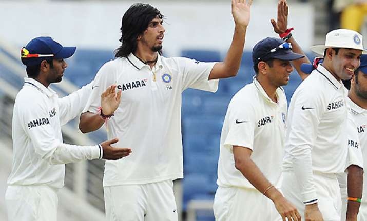 raina harbhajan rescue india on day one against wi