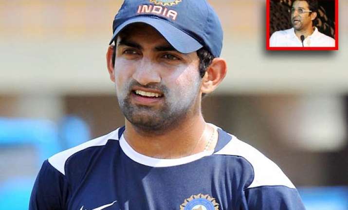india will certainly miss gambhir s experience feels akram