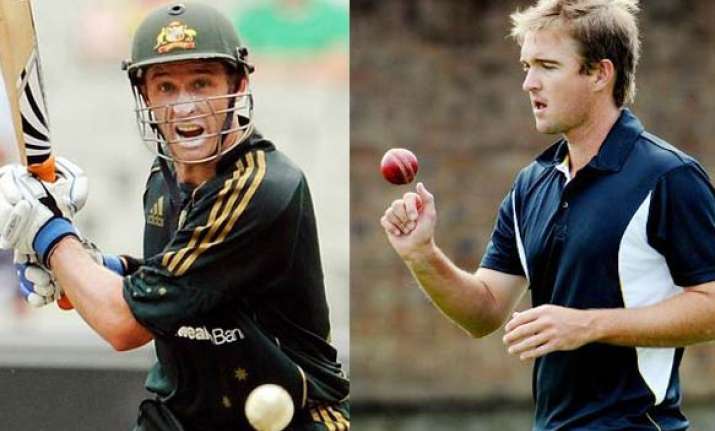 injured hussey hauritz ruled out of oz world cup squad