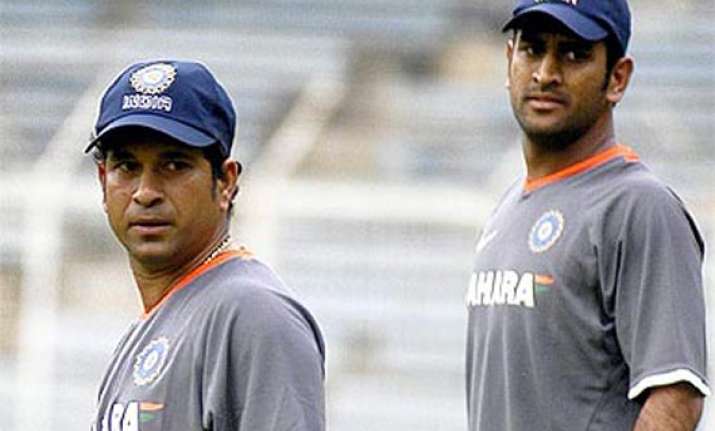 Image result for Sachin and dhoni