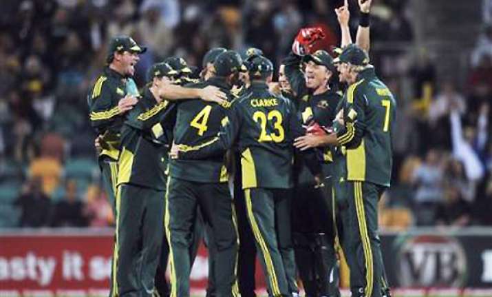 lorgat presents icc odi shield to australia