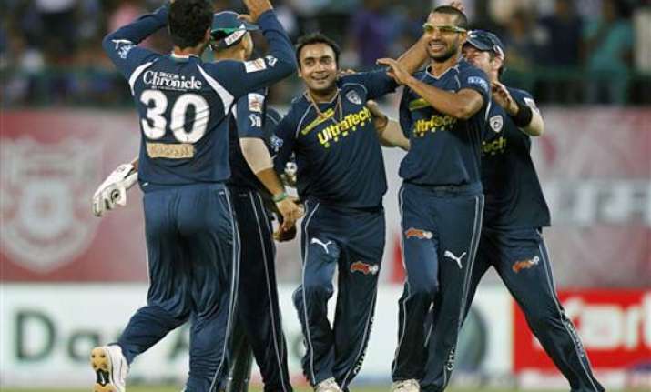 mishra bags hat trick as deccans dash punjab s play off