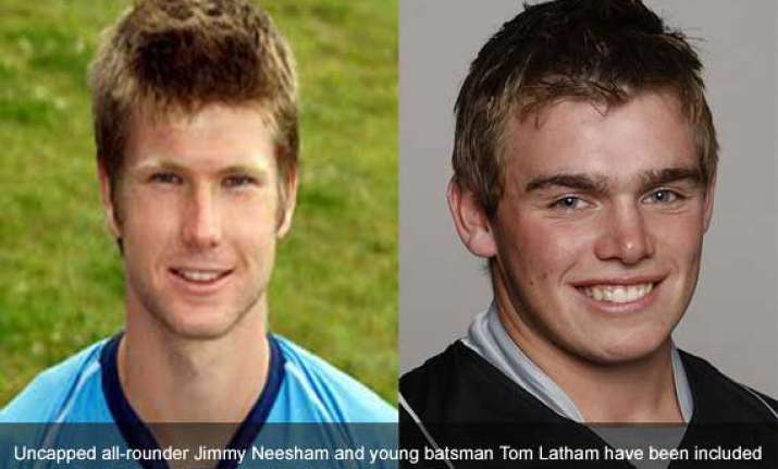 neesham latham named in nz squad for 2nd test against india