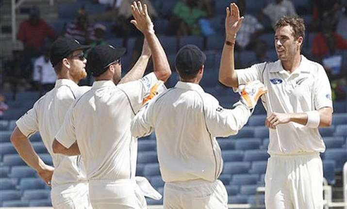 new zealand beats west indies by 53 runs to clinch test