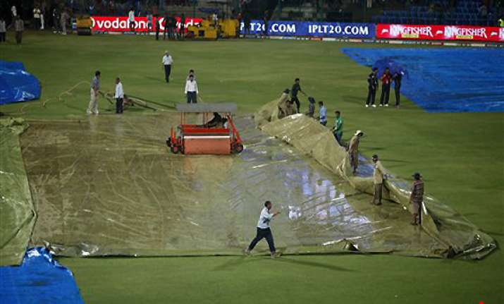 rcb vs csk tie called off after heavy downpour