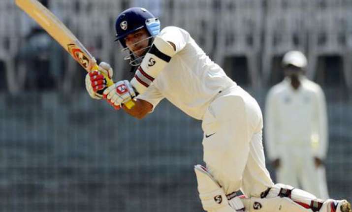 ranji final saxena hits double ton rajasthan 404 for 2 on