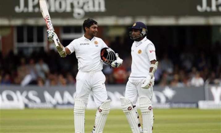 sangakkara ton leads sri lanka to 415 7 on day 3