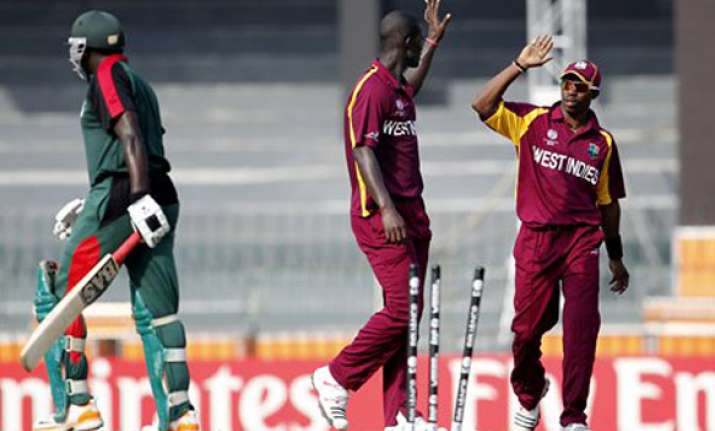 sarwan 123 helps windies beat kenya by 61 runs