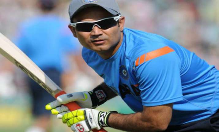 sehwag s stitches not a worry says coach dahiya
