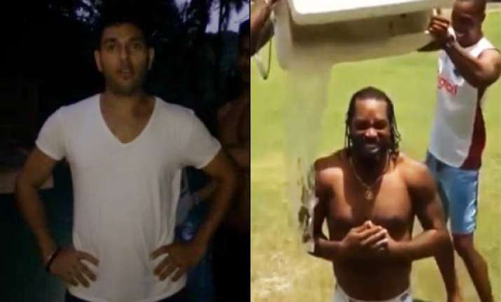sportspersons go crazy for the much viral ice bucket