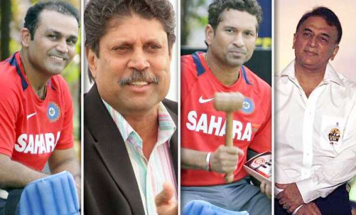 tendulkar kapil gavaskar sehwag named in all time test team