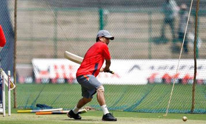 tendulkar surprises at practice session by batting left