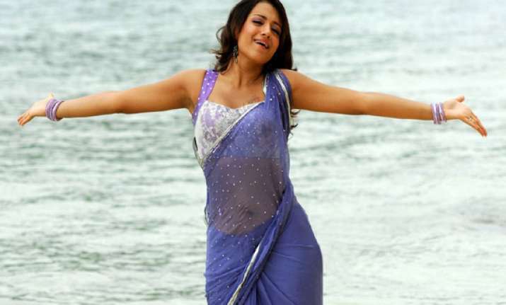 trisha new ambassador of ccl team chennai rhinos