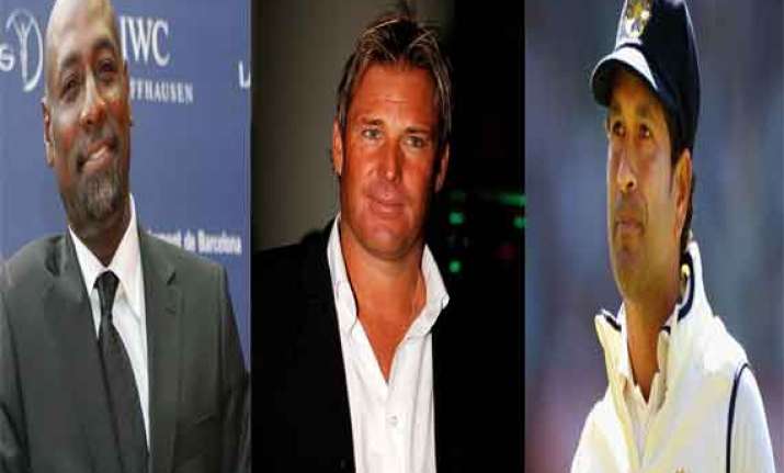 viv richards shane warne invited for sachin s 199th test
