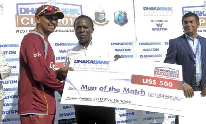 west indies vs. bangladesh scoreboard 2nd odi