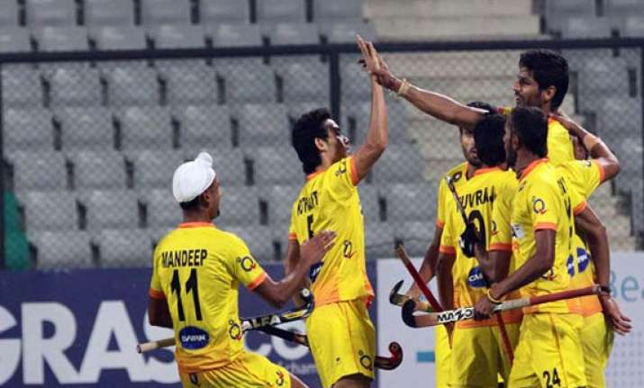 india prevail 3 2 over malaysia for first win in world cup