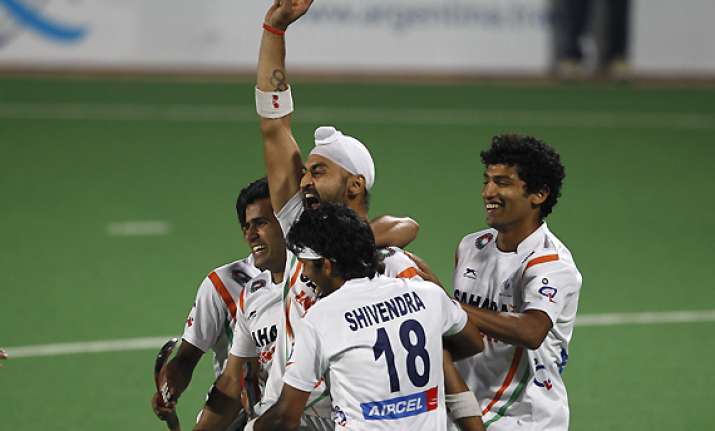 sandeep powers india to london olympics men s hockey