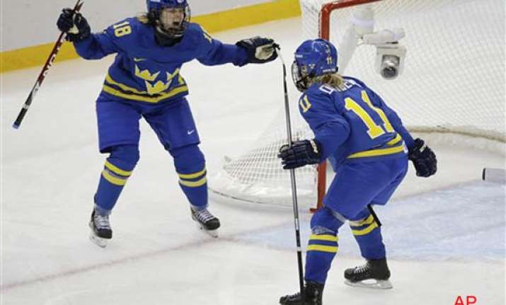 sweden beat germany 4 0 in olympic women s hockey at sochi