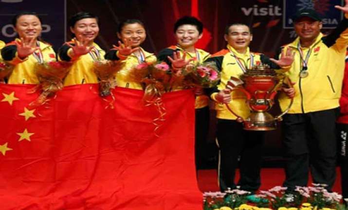 badminton china retain sudirman cup
