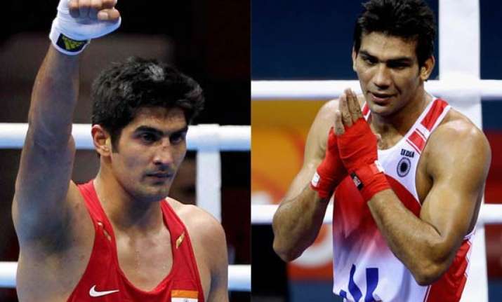 cwg 2014 vijender singh manoj kumar begin their campaigns