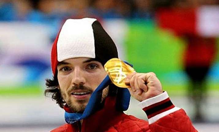 charles hamelin wins gold for canada in 1 500 short track