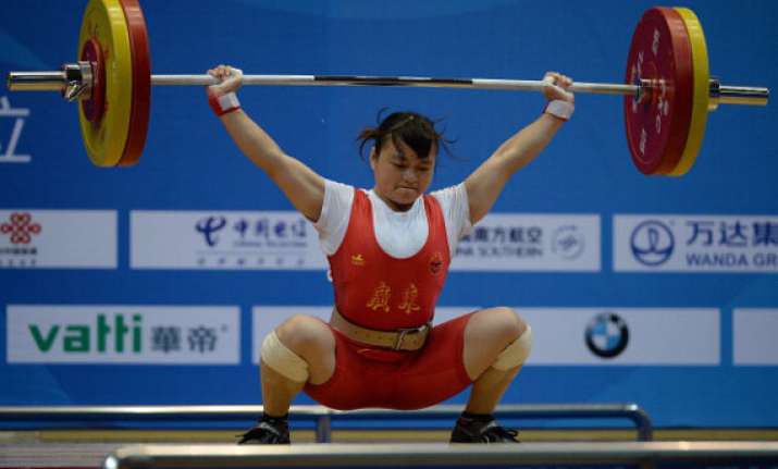 chinese lifter wins women s 53kg gold