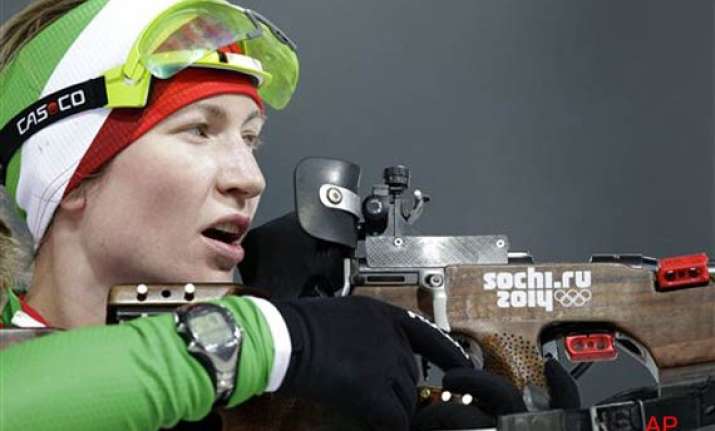 darya domracheva win olympic gold in 10 km pursuit at sochi