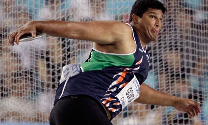 gowda finishes 7th in discus throw in world athletics