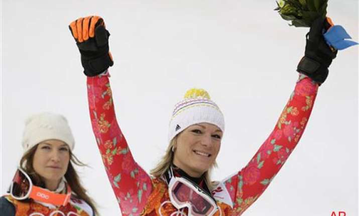hoefl riesch wins 3rd olympic gold in super combined at