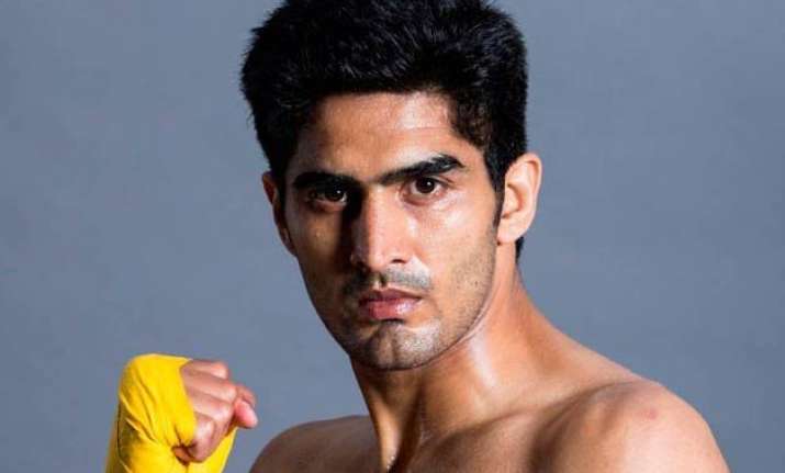 vijender singh wins debut professional bout against sonny