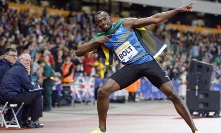 usain bolt bounces back with 100 metre win in london