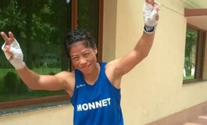 asian games mary kom in boxing semi finals