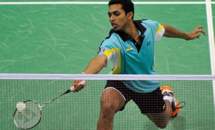 prannoy upsets top seed jorgensen kashyap loses in india