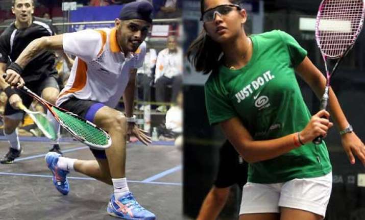 hat trick of titles for harinder double for dipika