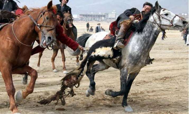 know about buzkashi a game played with headless goat carcass