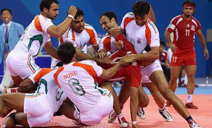 asian games indian men s kabaddi team grouped with pakistan