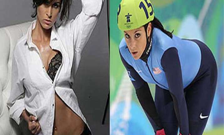 meet hot allison baver the short track speed skater