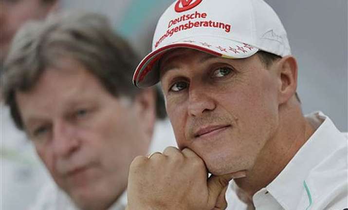 michael schumacher showing moments of consciousness