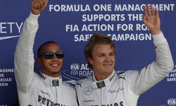 rosberg takes aim at mercedes teammate hamilton