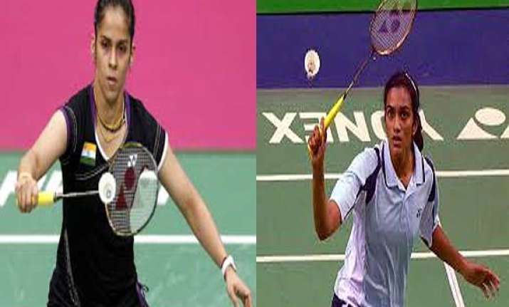 saina nehwal advances p.v.sindhu out of india open