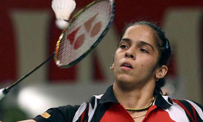 saina nehwal through to all england quarter finals.