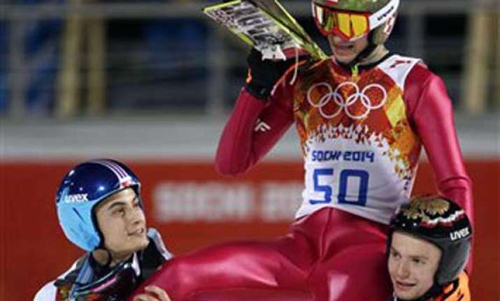 sochi olympics kamil stoch wins men s normal hill gold