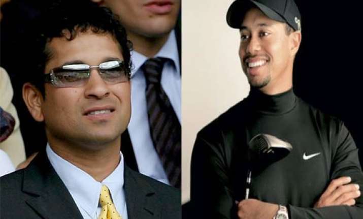 tendulkar is so cool tiger woods after meeting sachin