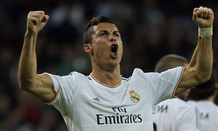 bale makes madrid mark but upstaged by ronaldo
